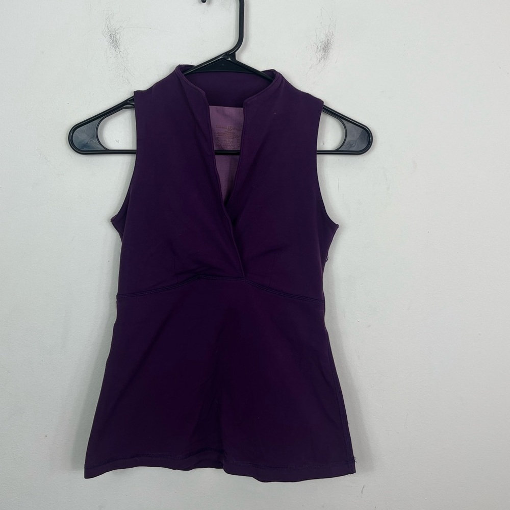 Lululemon Whisper Tank Purple Sz 6 - Picture 5 of 8